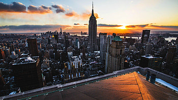Empire State Building, Rooftop HD wallpaper
