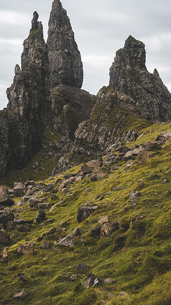 Old Man Storr, OC Pixalaya HD phone wallpaper