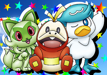 Fuecoco, Quaxly & Sprigatito, Sprigatito (Pokémon), Quaxly (Pokémon), Fuecoco (Pokémon), video game, Pokémon: Scarlet And Violet HD wallpaper
