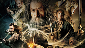 Desolation of Smaug , Hobbit film, Striking face, Epic visuals HD wallpaper