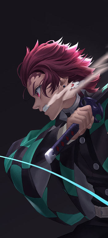 Tanjiro: Demon Slayer | Kamado Mobile | Breath Blade Art, Tanjiro Kamado, Anime, Demon Slayer: Kimetsu no Yaiba HD phone wallpaper