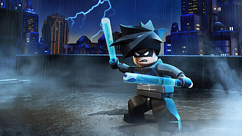 Night Wing Lego , nightwing, superheroes, artist, artwork, digital-art HD wallpaper