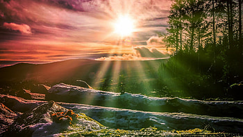 Ireland, Sunrises HD wallpaper