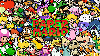 Paper Mario, Luigi, Video Game, Bowser, Goomba, Princess Daisy, Princess Peach, Rosalina (Mario), Toadette (Super Mario), Mario HD wallpaper