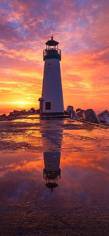 lighthouse, Truly captivating, que scenes HD phone wallpaper