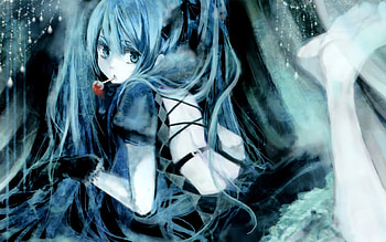 Hatsune Miku, miku, vocaloid, hatsune, lollipop HD wallpaper