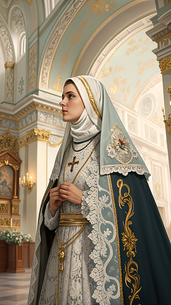 Elegant Nun: A Serene , woman, religious HD phone wallpaper