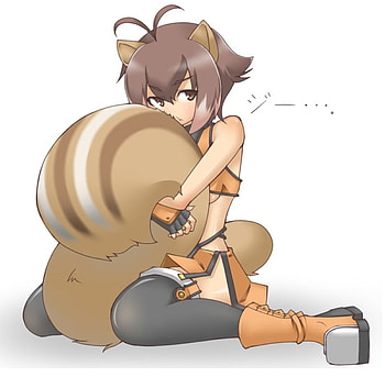 BlazeBlue-Makoto, makoto, furry, blazblue, squirrel HD wallpaper