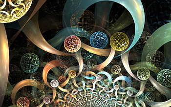 Balls, Abstract, Background, Lines, Color HD wallpaper