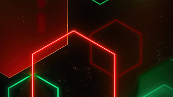 Glowing shapes, geometrical, hexagons HD wallpaper