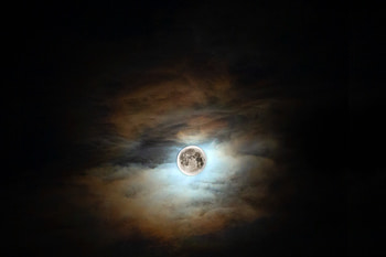 Night, moon, lunar, dark HD wallpaper