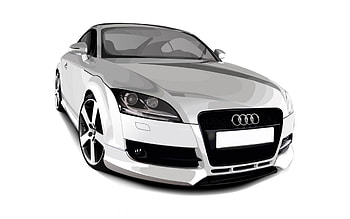 White Audi , white, car, white audi, audi, audi white HD wallpaper