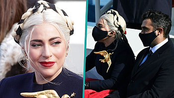 Lady Gaga, Michael Polansky, National anthem performance, Inauguration HD wallpaper