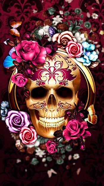 dark, skull HD phone wallpaper
