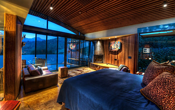 room at the spectacular post ranch inn r, sea, inn, room, window, view, r HD wallpaper