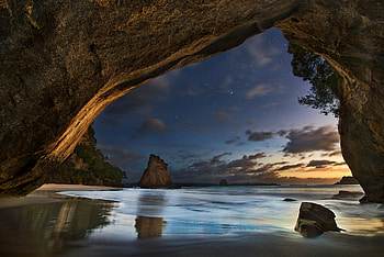 Cave Beautiful, cave, nature, sunlight HD wallpaper