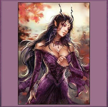 DRAGONESS, DRESS, FANTASY, HORNS, FEMALE, CG HD wallpaper