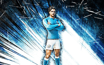 Breakaway, grunge art, Manchester City FC Fortnite, Fortnite Battle Royale, Fortnite characters, Breakaway Skin, Fortnite, blue abstract rays, Breakaway Fortnite, Manchester City Fortnite Skin HD wallpaper