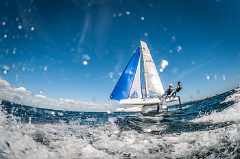 Thomas Zajac and Barbara Matz, Sailing HD wallpaper