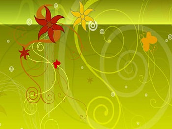 Fanciful, vines, butterfly, flower HD wallpaper
