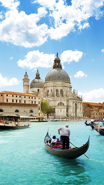 Venice water , Captivating view, Urban canal, Gondola ride HD phone wallpaper