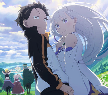 Re:Zero - Starting Life in Another World Season 3, Anime, Re:Zero - Starting Life in Another World, Subaru Natsuki, Emilia (Re:ZERO) HD wallpaper