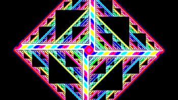 Colorful Stripes Triangles Black Background Abstraction Abstract HD wallpaper
