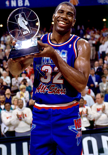 1992 NBA All-Star, Magic Johnson HD phone wallpaper