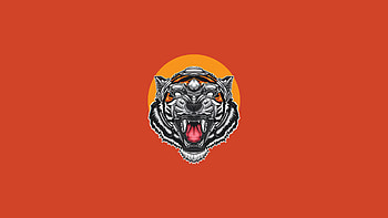 Tiger Minimal Art , tiger, minimalism, minimalist, artist, artwork, digital-art HD wallpaper