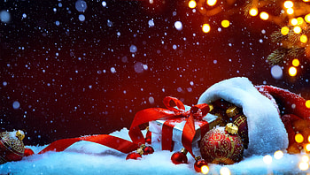Merry Christmas, craciun, christmas, red, card, hat, santa HD wallpaper