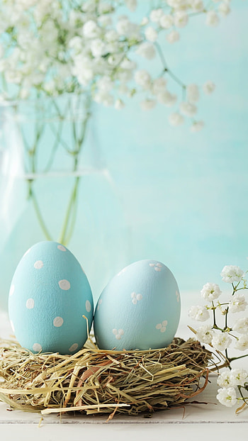 Easter, Sky Blue HD phone wallpaper