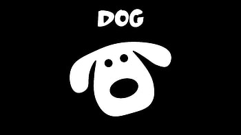 DOG BLACK, Animal, logo HD wallpaper