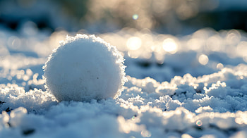 Winter Snowball Sparkle, snowball, winter, nature HD wallpaper