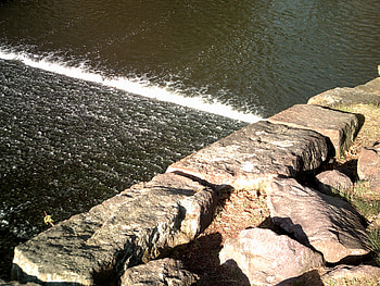 skinny dip, rocks, fall, stream HD wallpaper