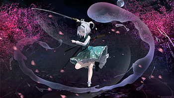Youmu Konpaku With Sword Touhou HD wallpaper