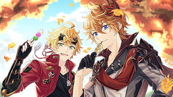 Tartaglia Childe Thoma Blue Sky Background Genshin Impact HD wallpaper