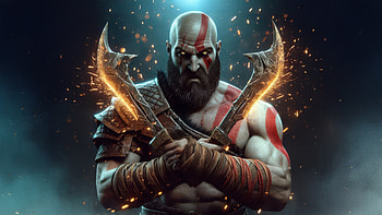 Kratos Revolt, kratos, god-of-war, artwork, ai, digital-art, games, video-games, deviantart HD wallpaper