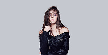 Hailee steinfeld, actress, leather jacket HD wallpaper
