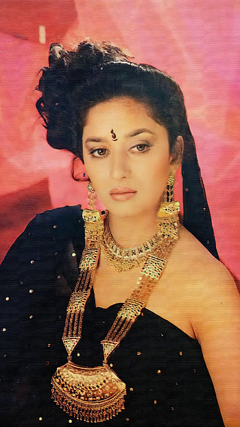 Madhuri Dixit, bollywood actress HD phone wallpaper