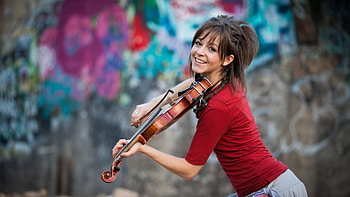 Lindsey Stirling, Inspiring artist, Melodic violin, Passionate performances HD wallpaper