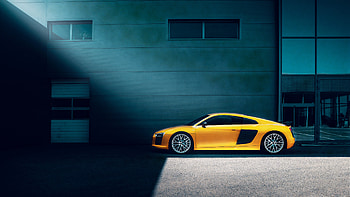 Yellow Audi R8, audi-r8, audi, cars, behance HD wallpaper