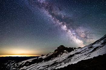 Milky Way Mt Rainier, milky-way, nature, mountains, milky-way HD wallpaper