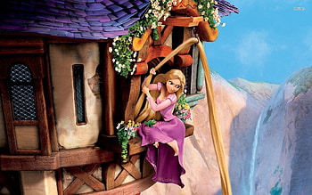 Rapunzel Animation, Tangled movie, Disney princess, Fly with hair HD wallpaper