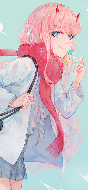 Zero Two (Darling in the FranXX), Anime, Darling in the FranXX HD phone wallpaper