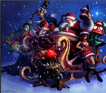 league of legends christmas, league, legends, of, christmas HD wallpaper