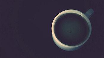 Coffee, Cup, Minimalism, Dark Background HD wallpaper