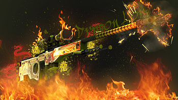 AWP Dragon Lore | CS:GO HD wallpaper