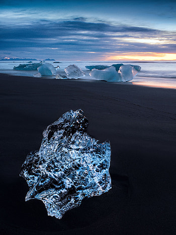 Nature, Sea, Ice, Horizon, Shore, Bank, Ice Floe HD phone wallpaper