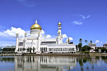 Brunei travels, Omar Ali Saifuddin Mosque, Brunei , background HD wallpaper