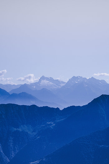 Nature, Sky, Mountains, Vertex, Fog, Tops HD phone wallpaper